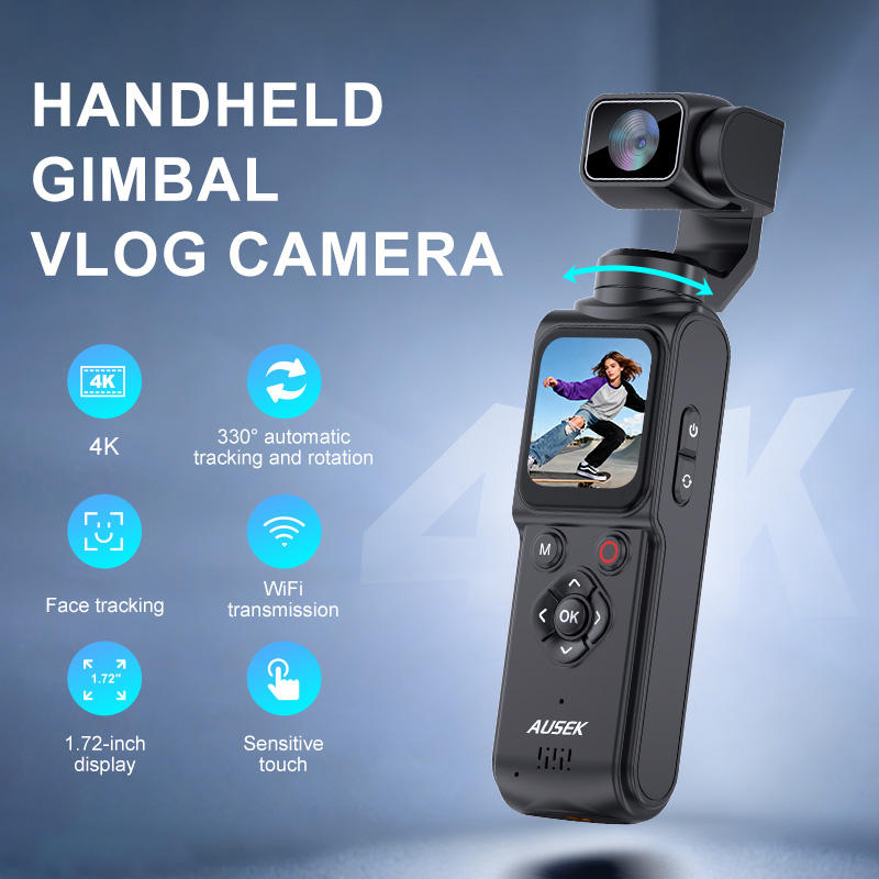4K Handheld Action Vlog Pocket Camera